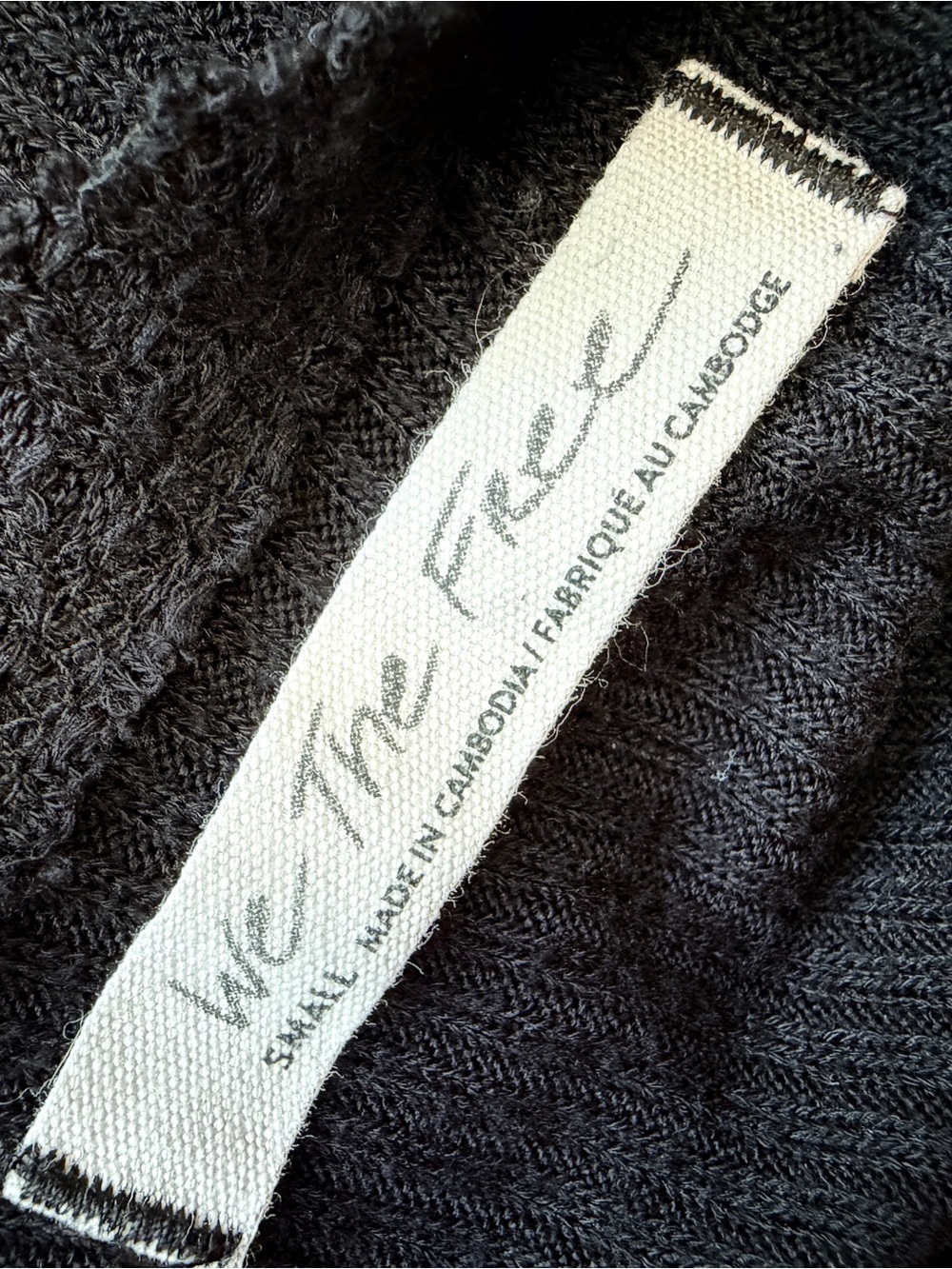 WE THE FREE Classic Black Women's Soft Ribbed Oversized Tank Top Sz S - Picture 3 of 8
